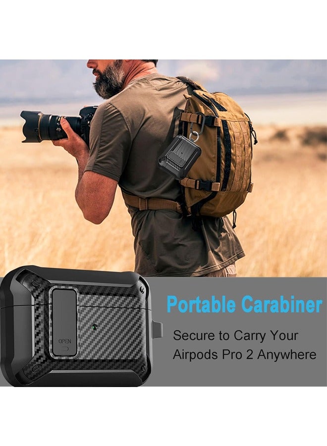 For Airpods Pro 2/1 Gen Case Cover,Rugged Locking Case for Airpod Pro 2nd/1st Generation Shockproof Armor Protective Skin for Apple iPod Pro - Image 5