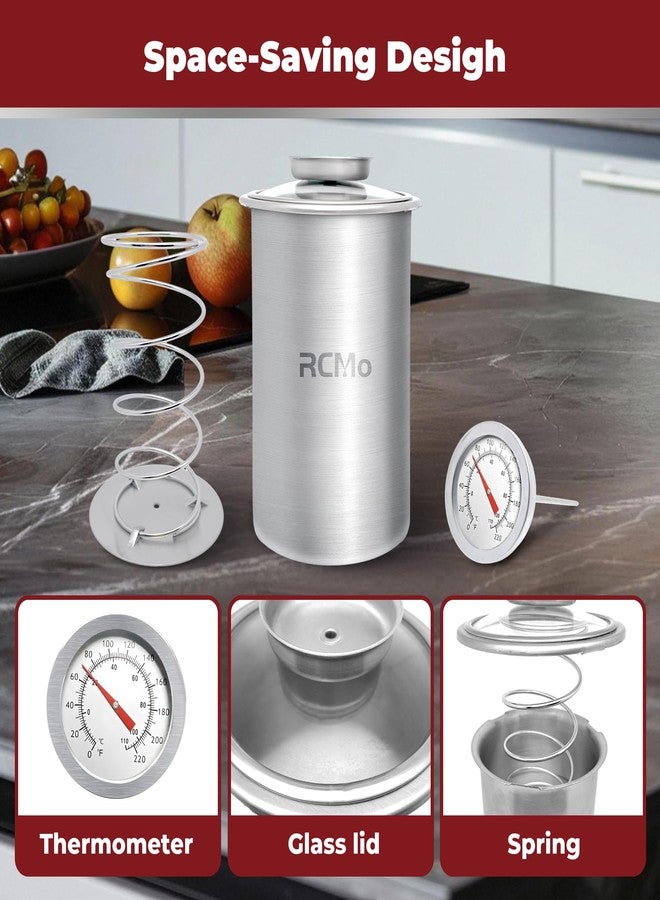 RCMo Meat Press Mold for Deli Meats, 304 Stainless Steel Homemade Ham Maker Meat Press Tool with Cooking Thermometer, Sandwich Lunchmeat Press Maker, Funny Kitchen Gift for Women and Men - Image 2