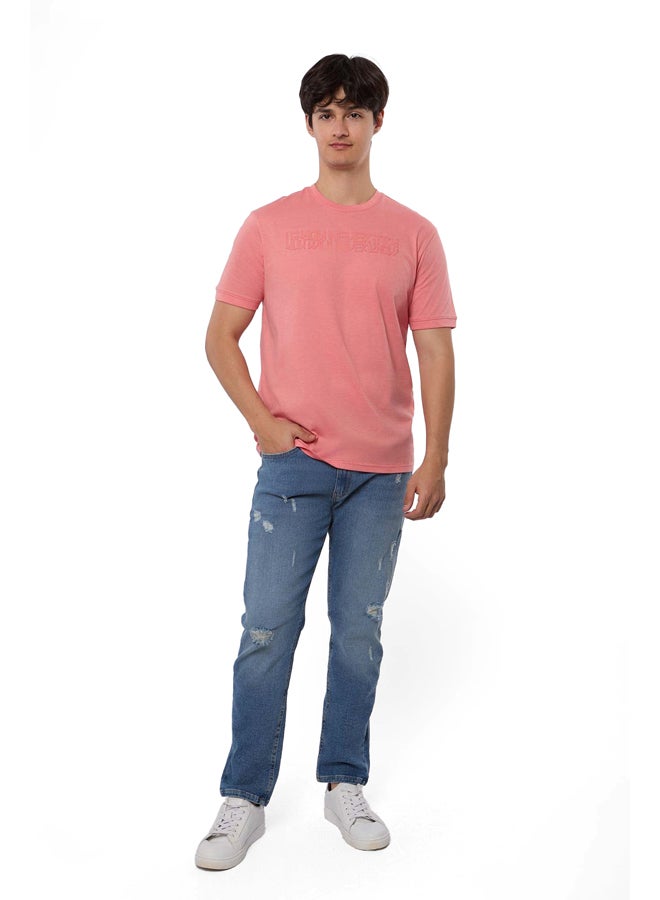 Premoda تي شيرت بقصّة عادية وعضلات متناسقة باللون المختلط - Image 4