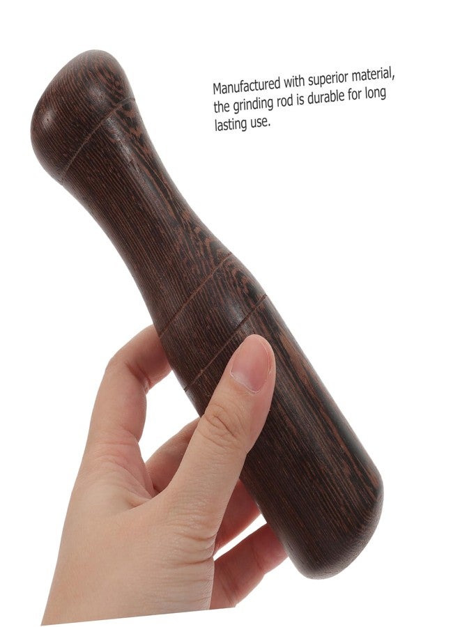 IMIKEYA 1pc Wooden Garlic Grinding Rod Ergonomic Pestle for Sauces Medicine and Purees Chicken Wing Wood Tool for Comfortable Handling Your Kitchen - Image 4
