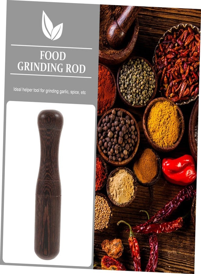 IMIKEYA 1pc Wooden Garlic Grinding Rod Ergonomic Pestle for Sauces Medicine and Purees Chicken Wing Wood Tool for Comfortable Handling Your Kitchen - Image 2