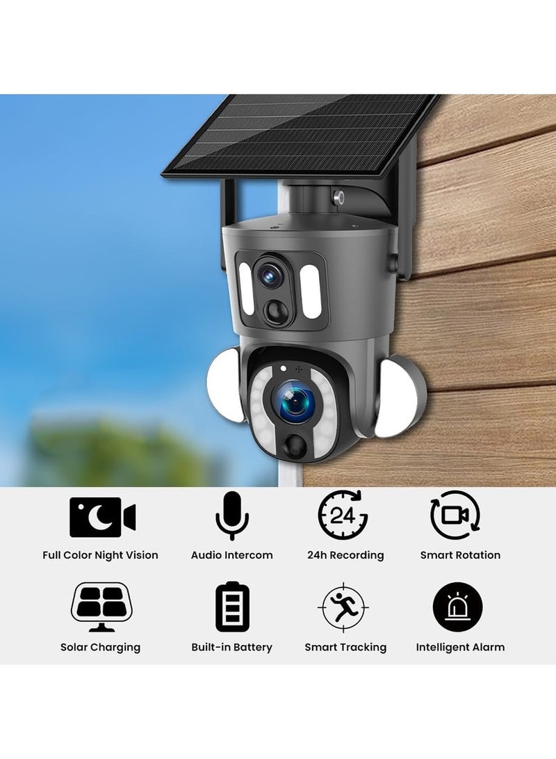 كروني SD3210 Solar PTZ Wireless Dual Lens 10X Zoom Camera - Image 4