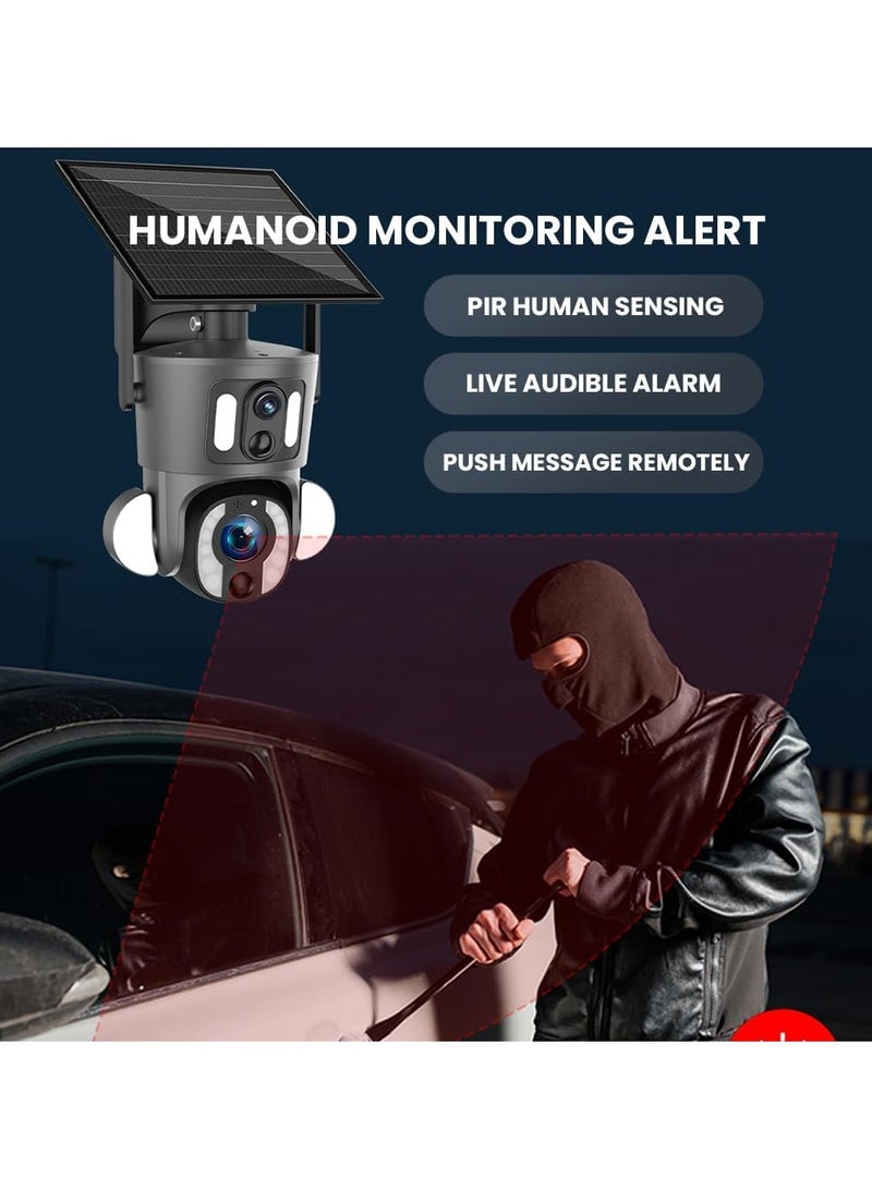 كروني SD3210 Solar PTZ Wireless Dual Lens 10X Zoom Camera - Image 5