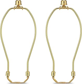 Qc Qc 8 Inch Detachable Lamp Shade Harp Holder for Table and Floor Lamps, 2 Set Heavy Duty Lamp Shade Bracket with 3/8  - Image 1