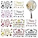 Mimeile Happy Anniversary Balloon Stickers I Love You Bobo Balloon Stickers Mixed Color DIY Letter Decorative Decals Glass Paster Celebration Party Supplies 10 PCS - Image 3