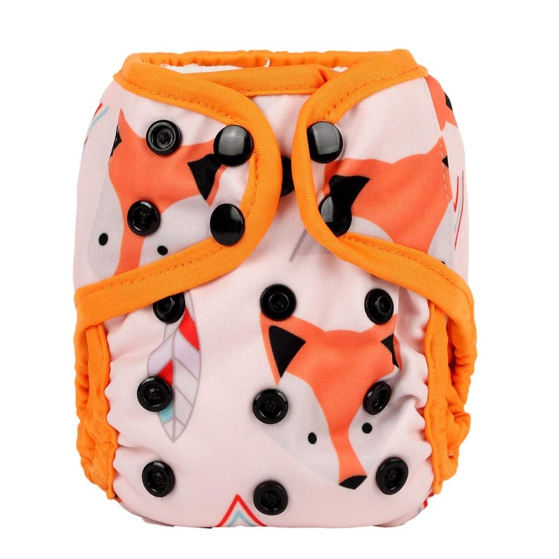 Sigzagor Newborn Baby Diaper Nappy Cover 8lbs-10lbs (American Native Fox) - Image 1