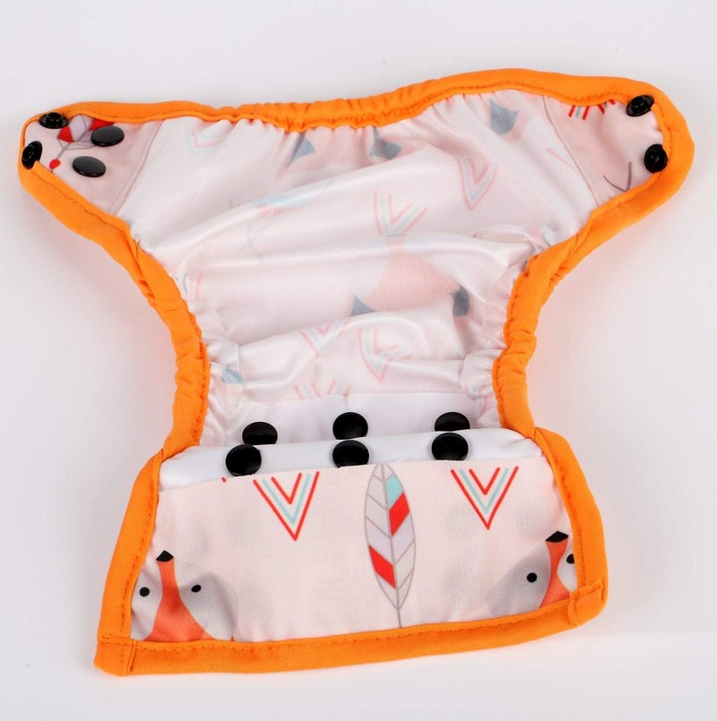 Sigzagor Newborn Baby Diaper Nappy Cover 8lbs-10lbs (American Native Fox) - Image 4