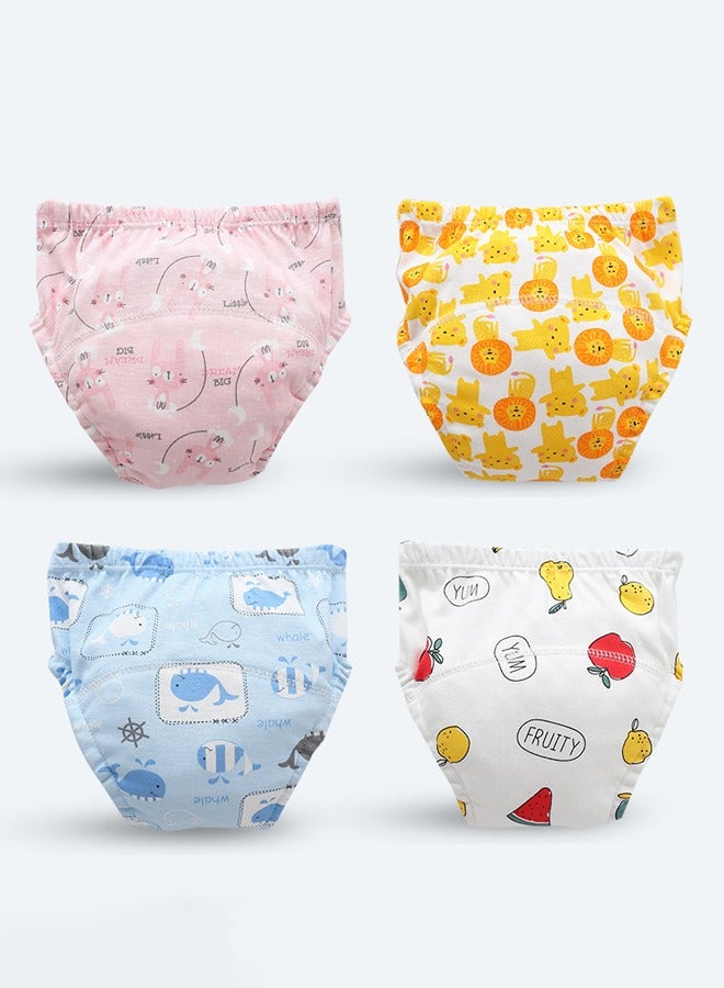 Momore 6 Layer Breathable Cotton Training Pants, Potty Training Underwear, Size L, 11-14 Kg, 4 Pack - Image 1