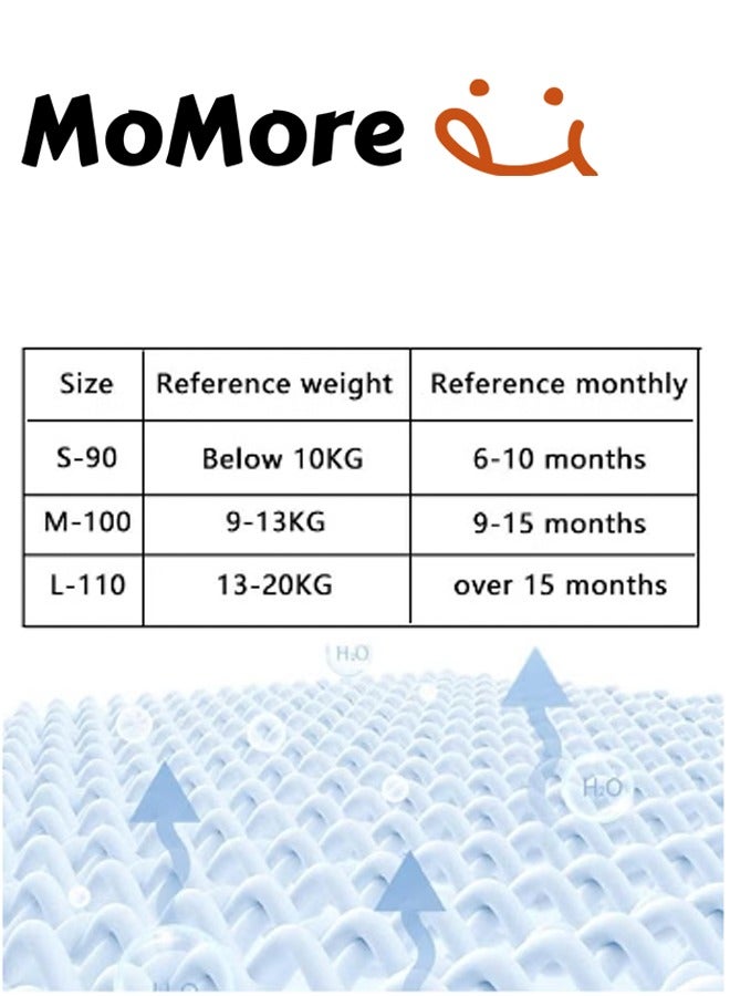 Momore 6 Layer Breathable Cotton Training Pants, Potty Training Underwear, Size L, 11-14 Kg, 4 Pack - Image 3