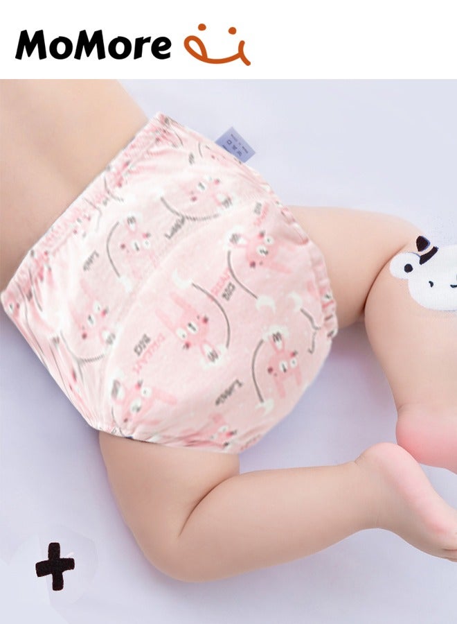 Momore 6 Layer Breathable Cotton Training Pants, Potty Training Underwear, Size L, 11-14 Kg, 4 Pack - Image 4