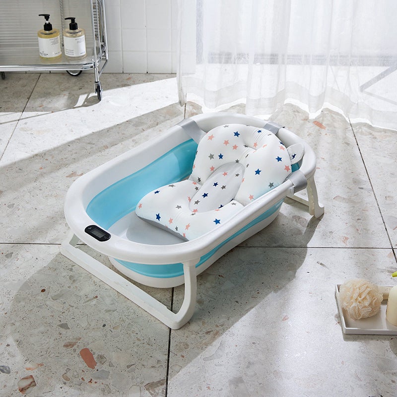 Temperature-Sensing Baby Bath Tub Foldable Large Size For Newborns And Young Children Home Use Foldable Bath Tub - Image 1