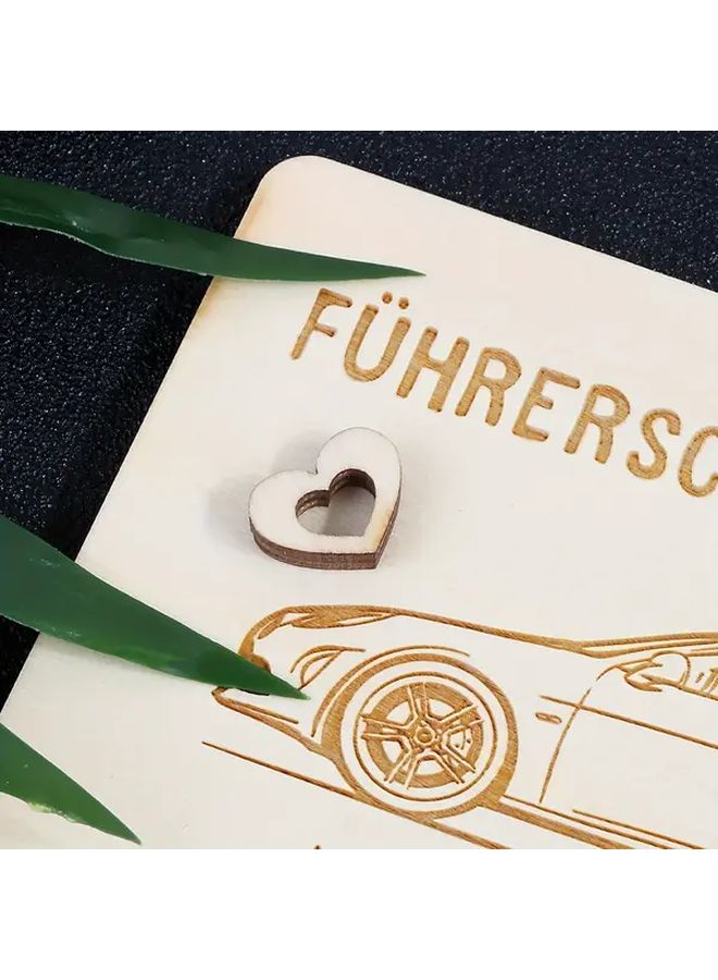 German Wooden Gift Box With Test Tube Spritgeld Design Drive Style For License Passing Exam Success - Image 3