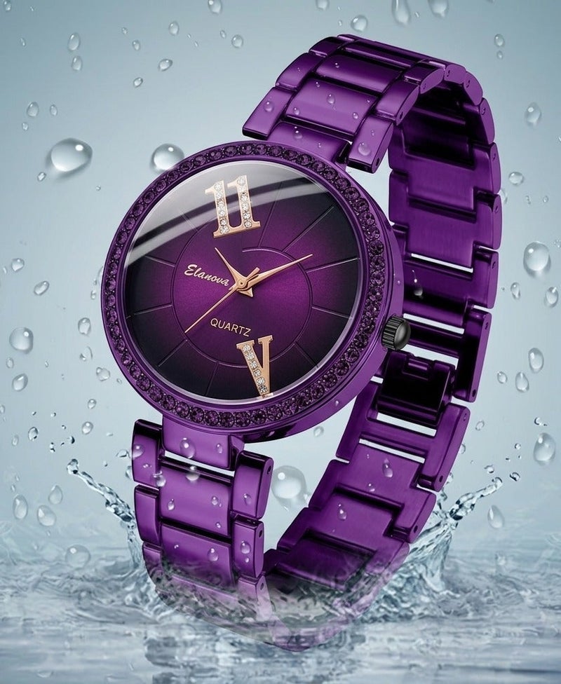 Elanova Elegant Purple Watch for Women – A Stunning Statement of Luxury The Perfect Gift for Someone Special - Image 5