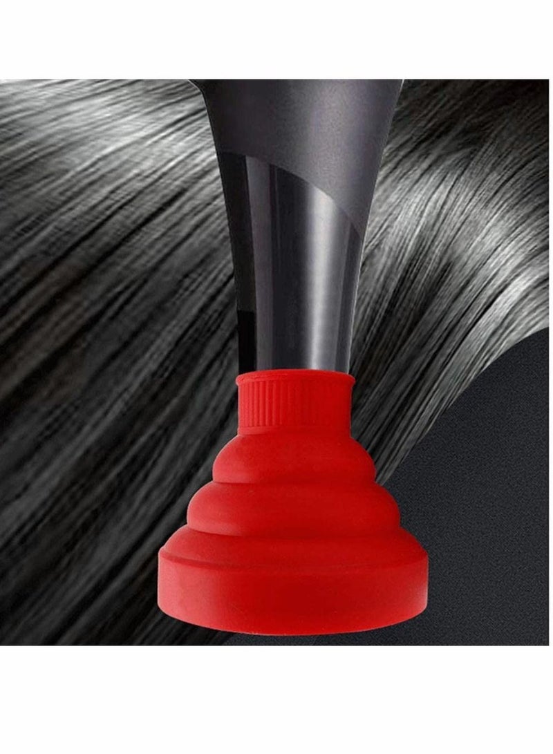 Y&D Professional Universal Hair Diffuser, New Silicone Folding Hairdryer Blower Diffuser Cover Styling Hairdressing Tool, For Curly and Natural (Rose Pink) - Image 5