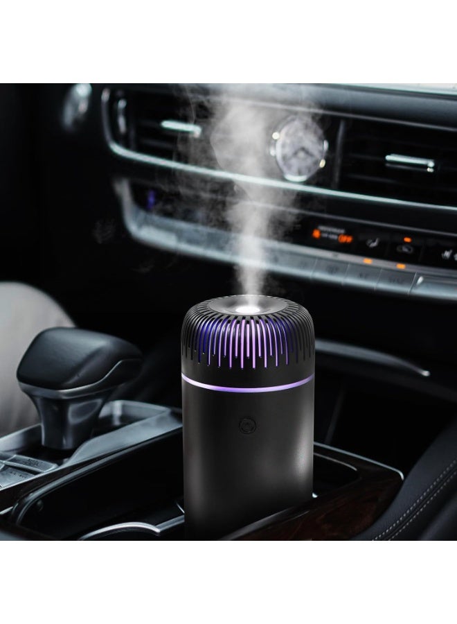 Bukela Car Humidifier Aromatherapy Essential Oil Diffuser USB Mist Mini Portable for Car Home Office Bedroom, 100ML, Black - Image 1