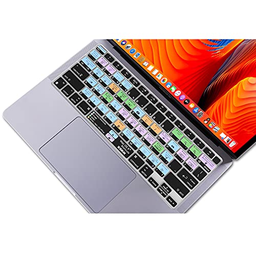 XSKN Shortcuts Function and Language Series Silicone Keyboard Cover Skin Compatible with 2020 Released New MacBook Air 13.3 inch with Touch ID A2179 A2337 M1 Chip Keyboard, (A2179US) - Image 2