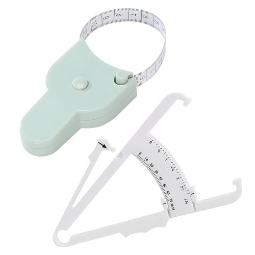 Zytiqt Body Fat Caliper Scale with Measuring Tape, Weight Machine for Body Weight, Karada Scan Machine Full Body Checkup, Vernier Caliper for Accurate Body Fat Percentage Measurement, Nordic Green - Image 1