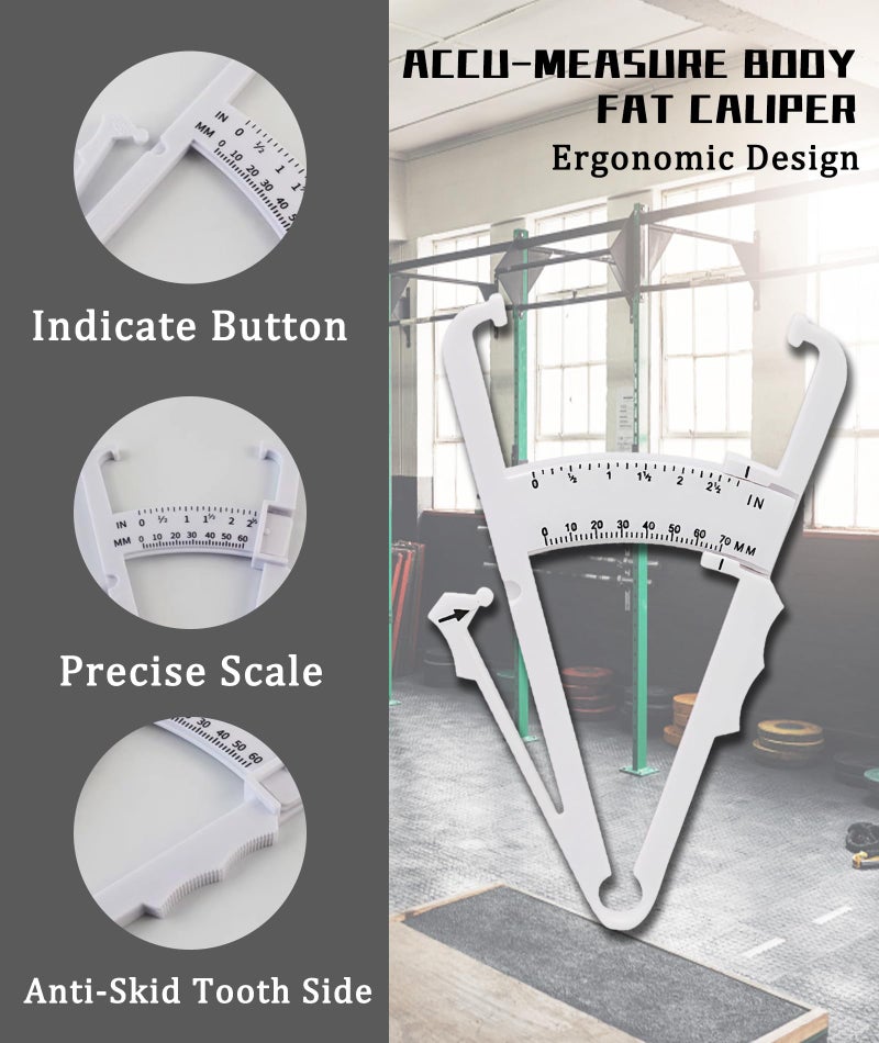 Zytiqt Body Fat Caliper Scale with Measuring Tape, Weight Machine for Body Weight, Karada Scan Machine Full Body Checkup, Vernier Caliper for Accurate Body Fat Percentage Measurement, Nordic Green - Image 3