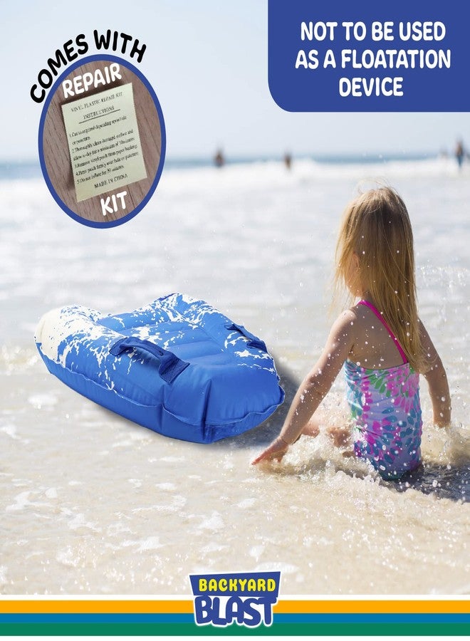 BACKYARD BLAST Deluxe Rider with Joint Cloth Material, Inflatable Body Board Slide Rider, 30.7" x 19.6" x 5.5", Blue - Image 5