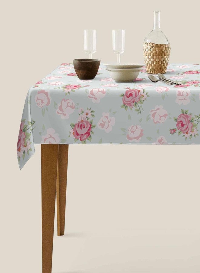 TKS MITLAN Pink Rose Tablecloth Decor Chic Flowers Romantic Vintage Style Spring Table Cloth Dining Room Kitchen Table Cover 60" X 84" Oblong/Rectangle - Image 5