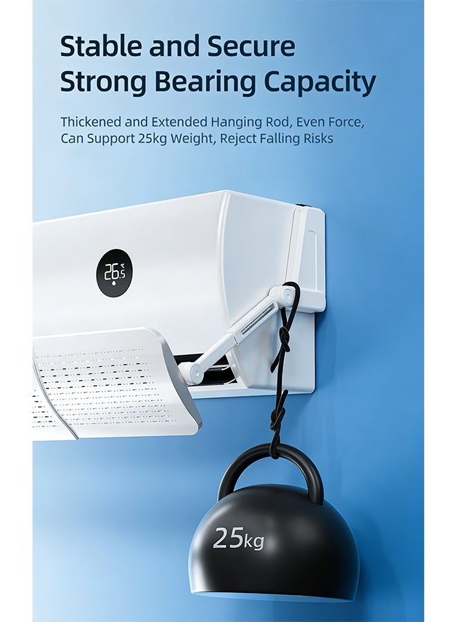 مصد تكييف الهواء، واقي هواء التكييف، مصد تكييف الهواء القابل للتعديل لمنع انبعاث الهواء مباشرة، 76-106 سم مصد تكييف الهواء القابل للسحب - Image 5