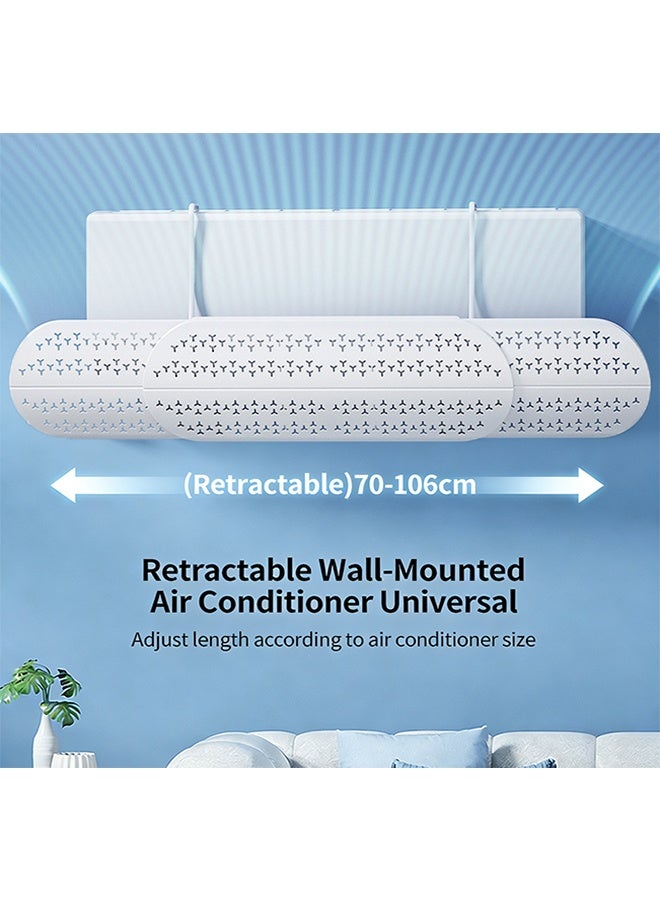 مصد تكييف الهواء، واقي هواء التكييف، مصد تكييف الهواء القابل للتعديل لمنع انبعاث الهواء مباشرة، 76-106 سم مصد تكييف الهواء القابل للسحب - Image 2