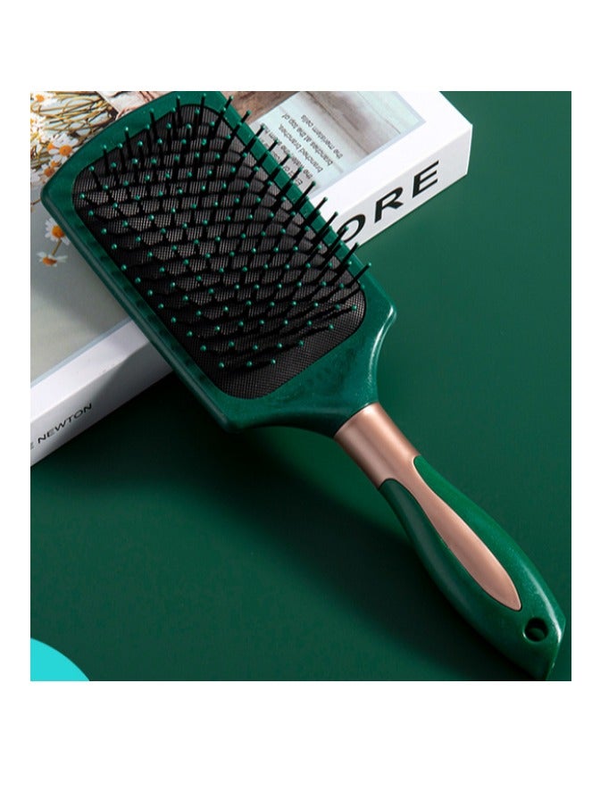 Generic Green Massage Airbrush Comb Set (3-Pack) - Negative Ion Styling Tool for Salon, Students, Curly Hair, Luxury Beauty Care - Image 2