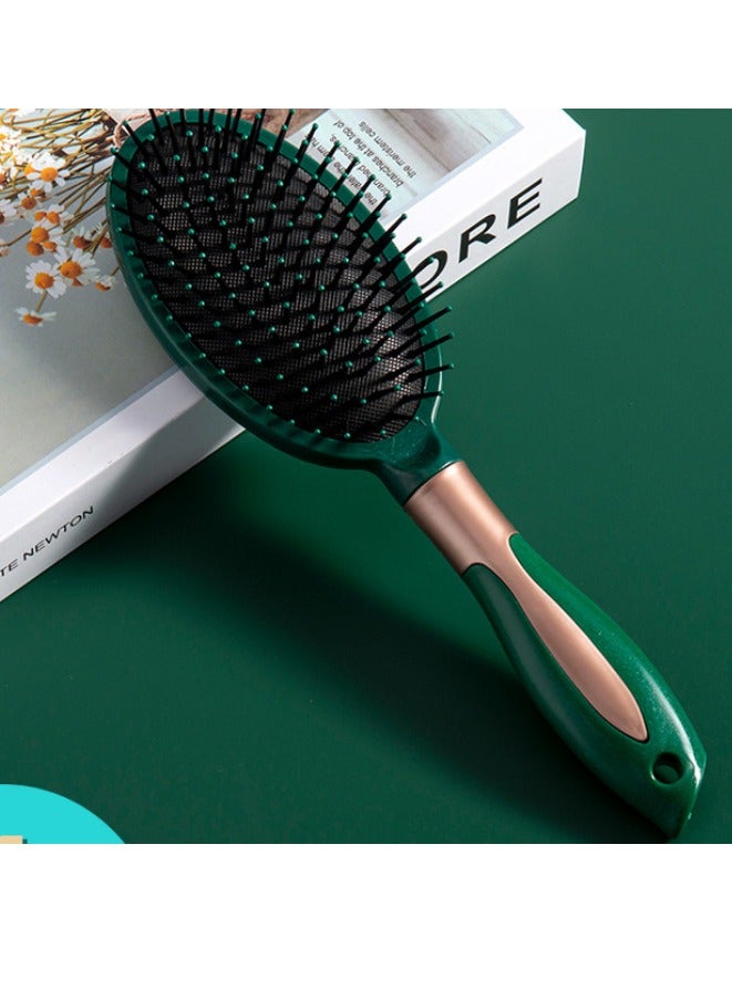 Generic Green Massage Airbrush Comb Set (3-Pack) - Negative Ion Styling Tool for Salon, Students, Curly Hair, Luxury Beauty Care - Image 4