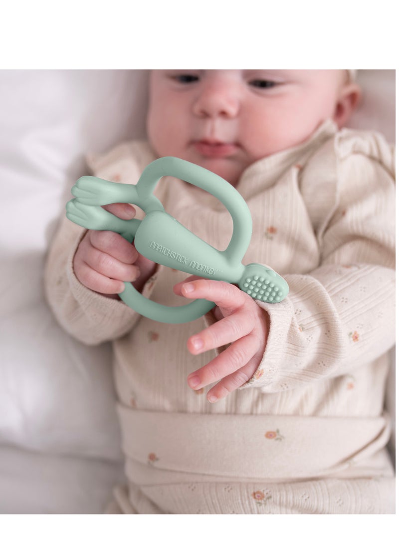 MATCHSTICK MONKEY Teether No Tail Mint Green - Image 1