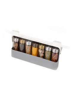 Spice Rack Organizer - Under-Shelf Kitchen Cabinet Storage Solution for Spices, Grey - pzsku/Z28AFB7A05A3794656291Z/45/_/1735637786/7a193d5e-850a-428a-b784-da399650343c