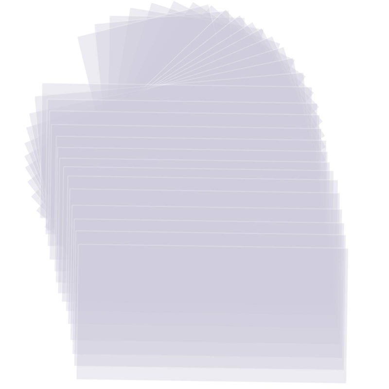 KOHAND 30 PCS Clear Blank Stencil Sheets 12 x 24 Inches 6 mil Blank Mylar Templates Large Blank Stencil Material for Making Your Own Stencils