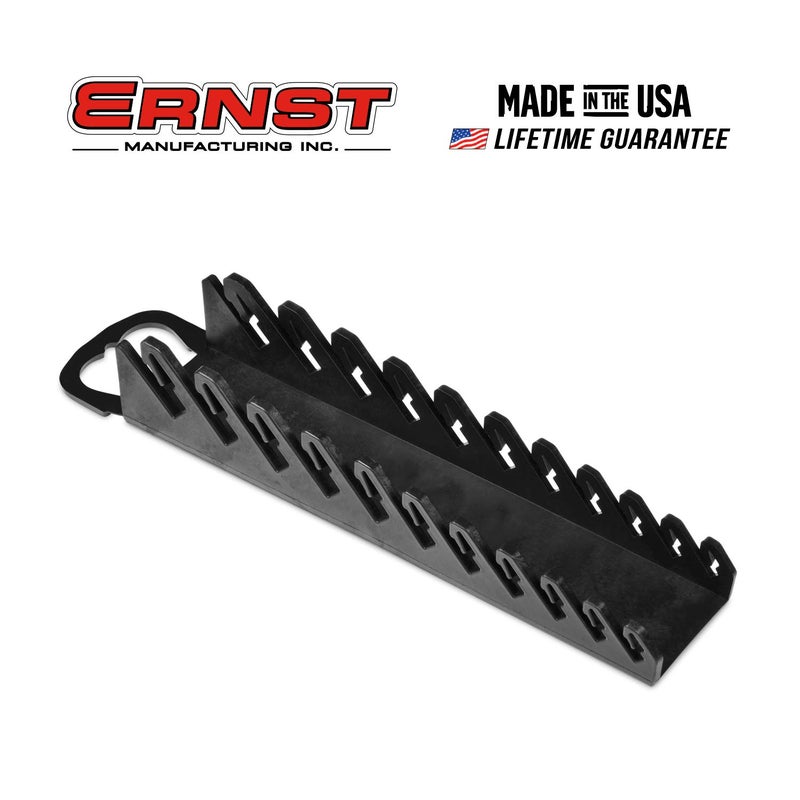 Ernst Manufacturing Gripper Stubby Wrench Organizer, 11 Tool, Black - Image 2