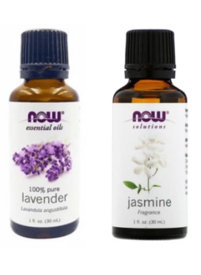 now Set of clear lavender essential oil 30ml with Jasmine Essential Oil 30ml  - Image 1