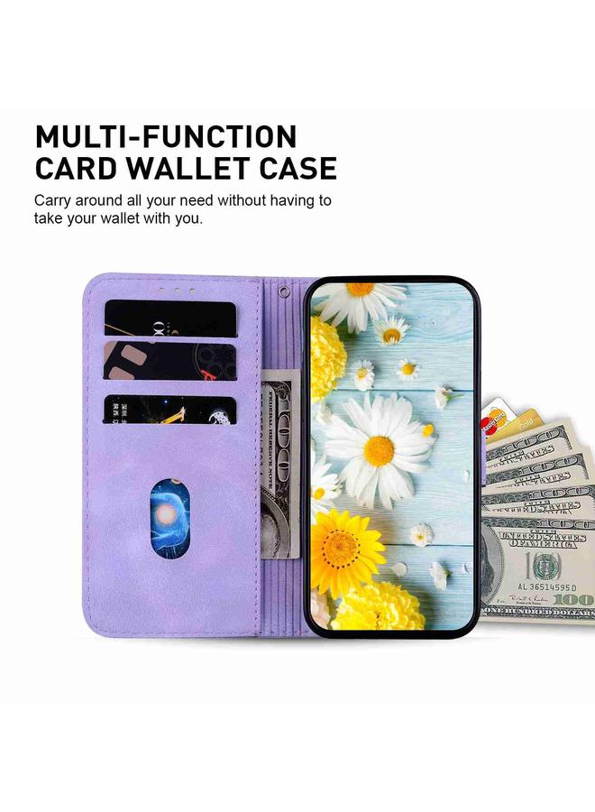 اس-توب جراب هاتف OPPO Reno12 5G Global Lily من الجلد المنقوش - Image 4