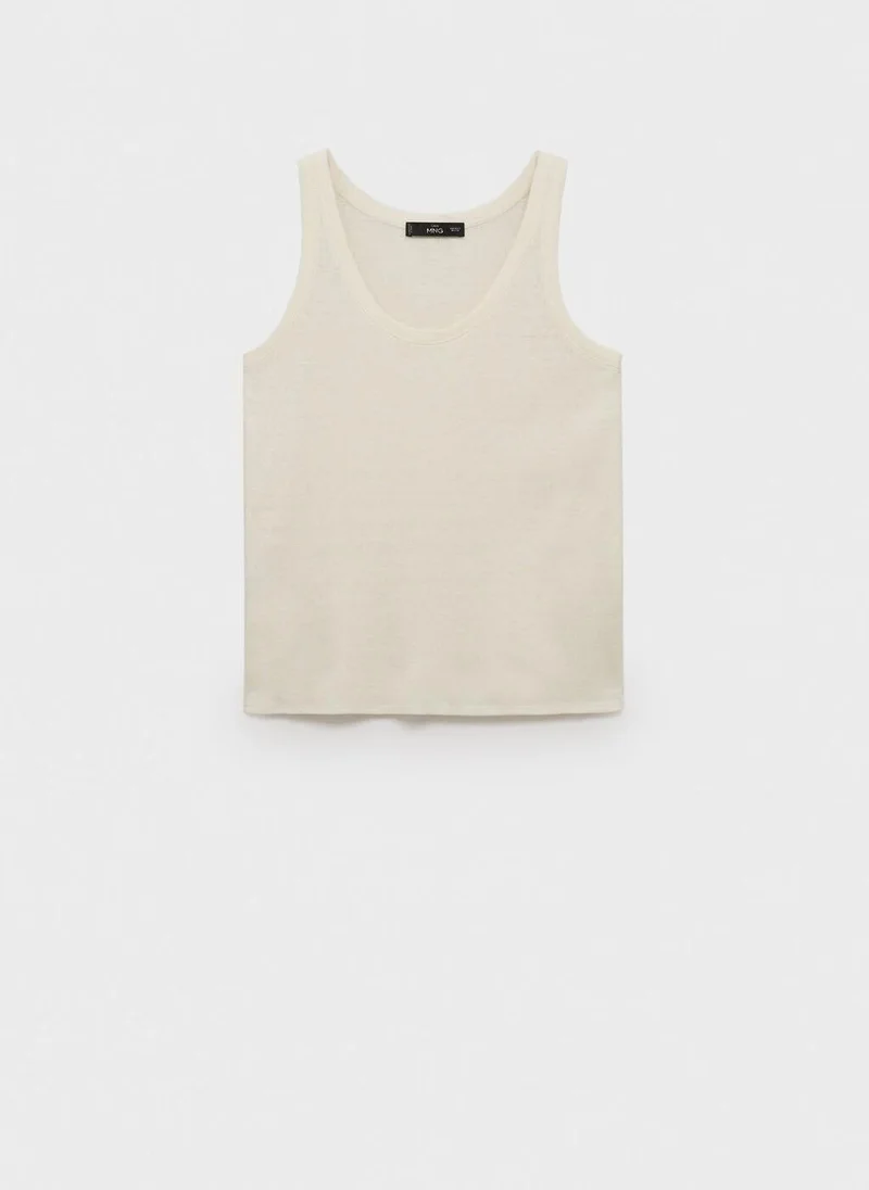 Mango  strap linen top for Women | Best Price UAE