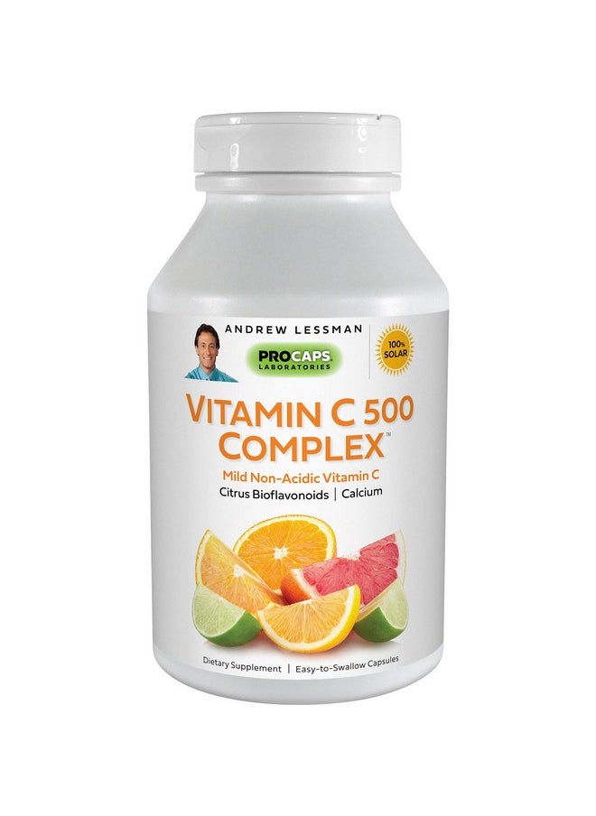 Andrew Lessman - Vitamin C 500 Complex 60 Capsules Nonacidic Vitamin C Plus Citrus Bioflavonoids For Immune System And Antioxidant Support No Stomach Upset Small Easy To Swallow Capsules - Image 1