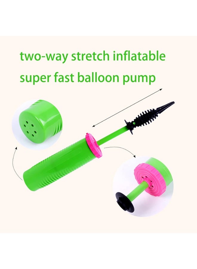 Balloon Pump Handheld Two-Way Dual Action - Hand Blower Air Pumper for Balloons - Ballon Inflator Pumping - Manual Baloon Inflators Machine - Image 2