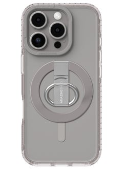 AMAZINGthing Titan PRO Mag Grip Ring Set for iPhone 16 Pro MAX Holder/Stand/Case Cover Compatible with MagSafe - Grey 
