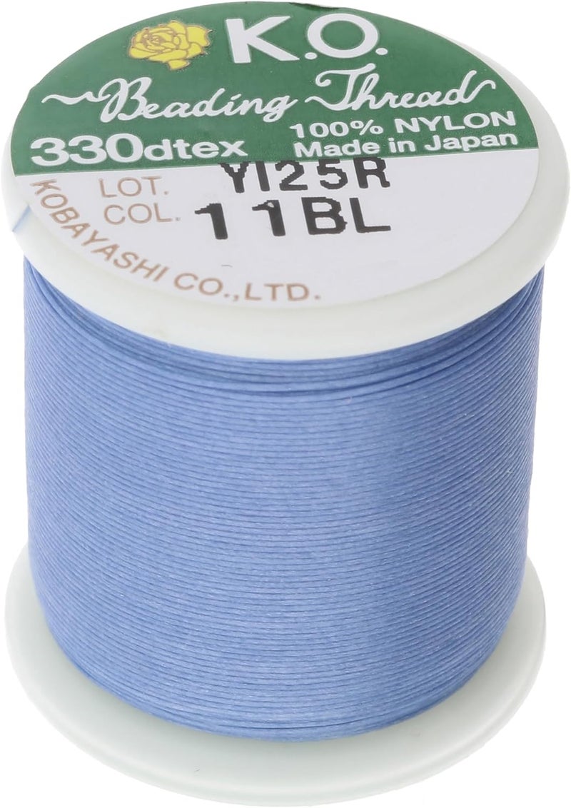 Kook Japanese Nylon Beading Thread by KO for Delica Beads LIGHT BLUE 42767 - Image 5