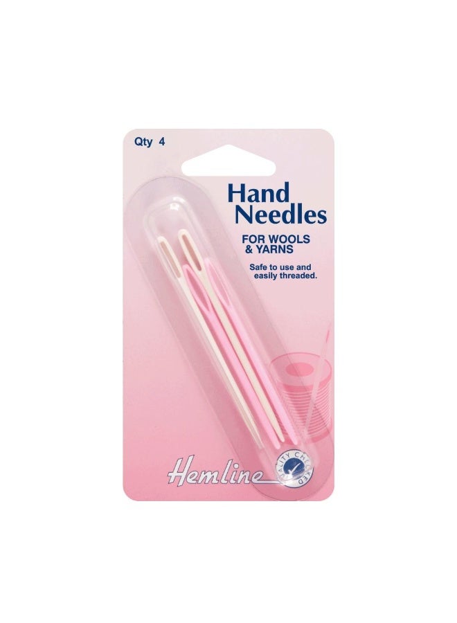 Hemline H211.A | Plastic Wool Hand Sewing Needles 2 Sizes