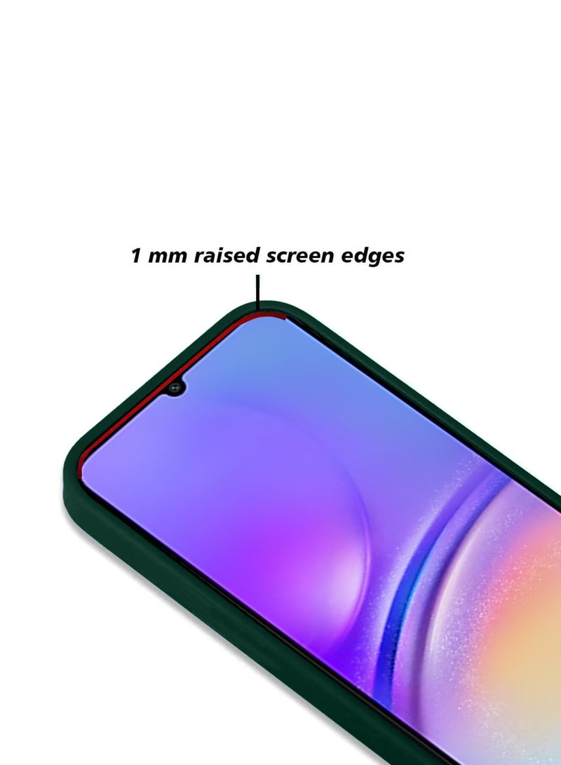 CHAPPELINE Soft Silicone Fabric Texture Case Cover For Samsung Galaxy A05 4G 2023 Dark Green - Image 4