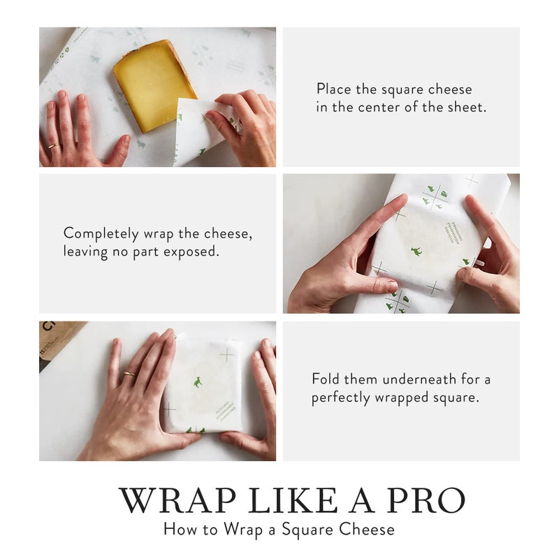 Formaticum 15-Pack Zero Cheese Storage Paper, Compostable, Biodegradable, and Plastic-Free Paper to Keep Cheese and Charcuterie Fresh, Kitchen Organization 9 x 13 Inches - Image 4