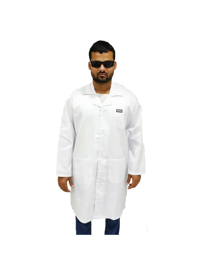 Armour Production Armour Production Labcoat for Multipurpose Use for Laboratory, Medical, and Industrial Use | Long Sleeves Lab Coat for Men & Women | White | Size-XL  - Image 1