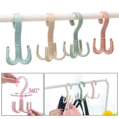 SpaceOrganizer 360-Degree Rotating Clothes Hanger, Multi-Purpose Wardrobe Organizer for Pants and Suits (360 Rotating Clothes Hanger, 5PCS) - Image 5