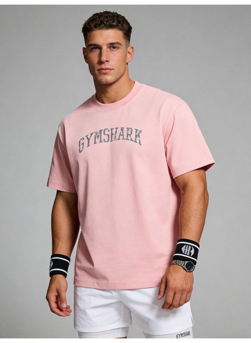 جيمشارك 300G الثقيلة GYMSHARK الرياضة قصيرة الأكمام جولة رقبة تي شيرت مع القطن ناعم الجلد الصديقة قميص عارضة للرجال والنساء. - Image 2