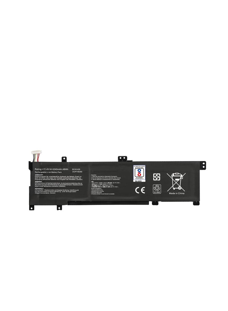 Terabyte B31N1429 Laptop Battery Compatible for ASUS A501LB5200 K501LB K501LX K501LX-NH52 K501LX-NB52 K501LX-EB71 K501UW K501U K501UB K501UX K501UX-AH71 Vivobook A501LX Series 0B200-01460100 - Image 1