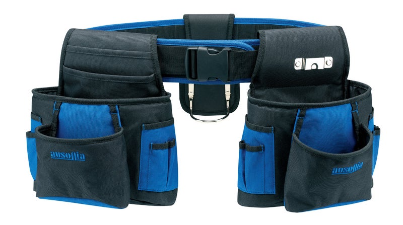 AUSONIA AUSONIA - 48267 Double Tool Holder Belt in Reinforced Fabric with a Professional Belt  - Image 1