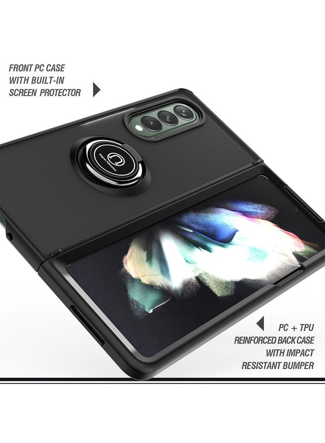 اس-توب جراب لهاتف Samsung Galaxy Z Fold3 5G Q Shadow 1 Series TPU + جراب حامل من الكمبيوتر الشخصي - Image 4