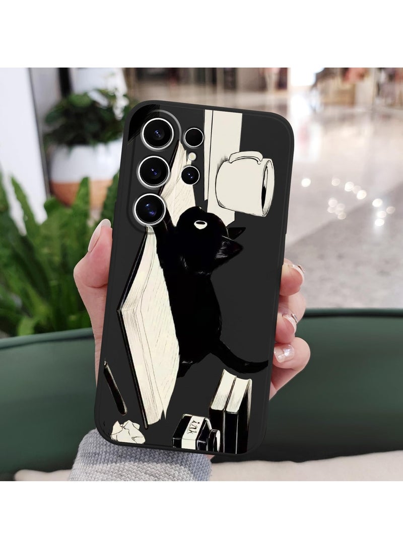 for Samsung Galaxy S25 Ultra Case, Creative Patterns Slim Non Slip Lightweight Phone Cover for Galaxy S25 Ultra 6.9 inch, Cat Black - Image 4