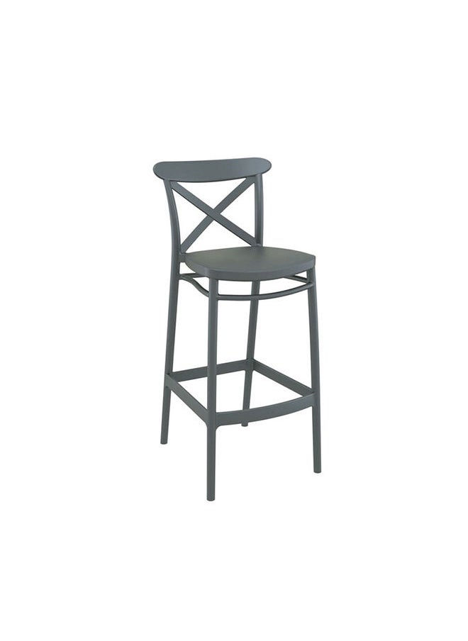 JILPHAR FURNITURE Jilphar Furniture Cross Back High Bar Chair JP1400C  - Image 2
